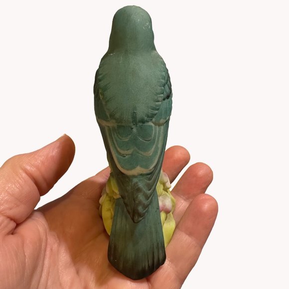 Blue Bird Floral Salt Shaker Made in Japan Sculpture Blue Pink Green Yellow - Picture 7 of 15